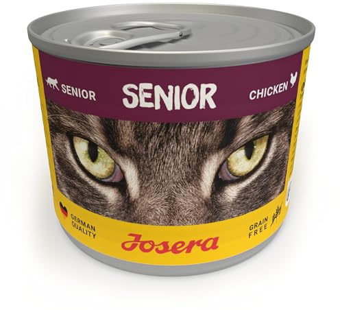 JOSERA Nassfutter Senior Chicken (6X 200g) | Katzenfutter nass mit Huhn