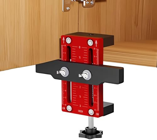 Gabarit de positionnement de porte d'armoire, positionneur réglable pour l'installation de porte d'armoire en alliage d'aluminium, gabarit de quincaillerie d'armoire, localisateur de montage de porte