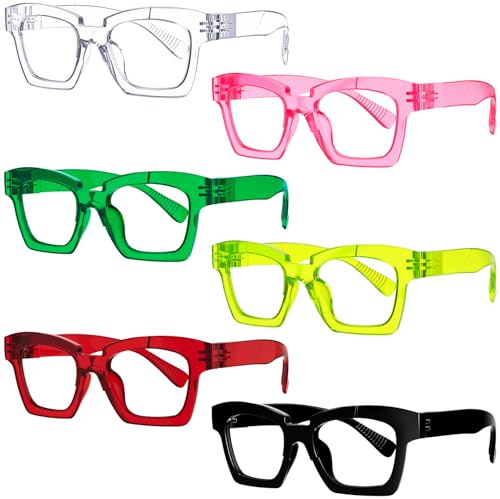 Eyekepper Lesebrillen für Damen mit Federbügeln, 6er-Pack – Modische Damen-Lesebrillen +0,75