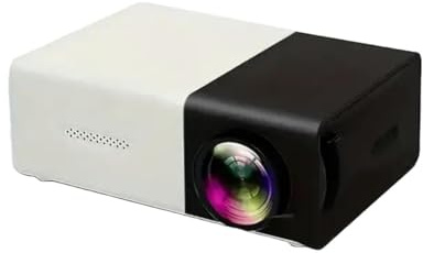 Proiettore cinematografico portatile a grande schermo Proiettore cinematografico portatile da viaggio High Tech compatto, facile da installare per proiezioni di film interni ed esterni, bianco e nero,