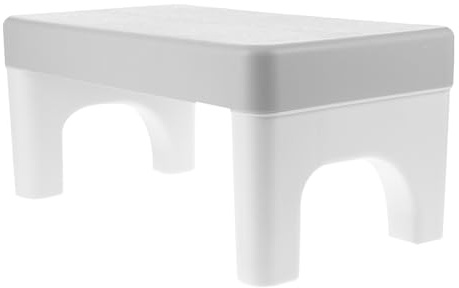 Healeved Sgabello per Wc in Pp Resistente per Bagno, Sgabello Comodo e Stabile che Migliora la Defecazione, come Gradino per Ragazzo Ragazza e Anziani in Bagno