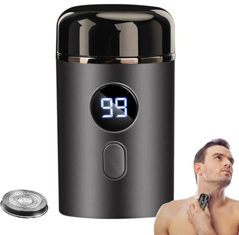 Afeitadora Eléctrica De Viaje Afeitado pequeño, eficaz e impermeable | Recortadora para barba recargable Barba Y