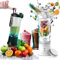 STORMIX Blender – Blender Portable sans Fil – 6 Lames Acier Inoxydable – 150W Puissant & Rapide – Smoothies, Shakers, Glace Pilée – 600ml – USB-C Rechargeable – Auto-Nettoyage – Design Élégant