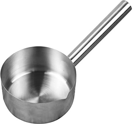 PHENOFICE Mestolo D’acqua in Acciaio Spesso, Cucchiaio Da Cucina Ergonomico e Resistente, Paletta Multiuso Per Cucina Domestica, Ristoranti e Mense, Mestolo Per Zuppa e Latte Con Beccuccio Versatore