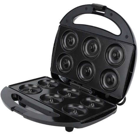 Mini Donut Maker, Einfach mit Intelligenter Temperaturkontrolle, Nicht -Stick -Beschichtung, Sicheren Material (EU -Stecker 220 V)