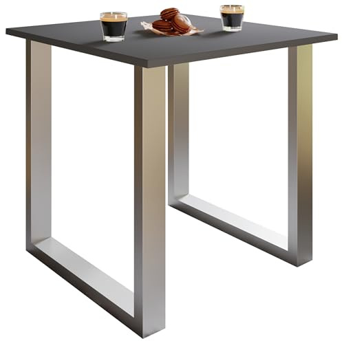 VCM Premium Holz Esstisch | H. 76 x B. 80 x T. 50 cm | Küchentisch Speisetisch Tisch Xona U