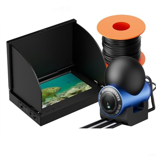 Unterwasserkamera, Fischfinder, Angelrute, 10,9 cm (4,3 Zoll) High-Definition-Bildschirm, IP68 wasserdicht, sonnenfest, 12 Infrarot-LEDs für Meeressee, Fluss, Boote, Angeln (IP + 15 M-Kamera)