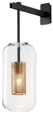 MEVZHH Lumières Murales Élégantes de Chambre À Coucher Modernes, Bords de Lit En Verre, Accessoire Sconce Den Pour Liviroom, Couloir Et Escaliers/Style 3/1Pc