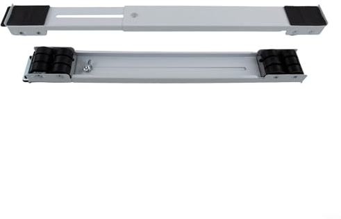 Base móvil ajustable para electrodomésticos pesados | Carro rodante de 24 ruedas con frenos de bloqueo | Antideslizante, para muebles de metal fácil de limpiar