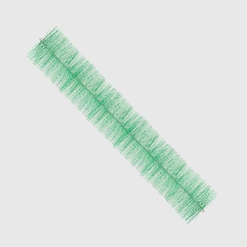 La Briantina Protezione Antiostruzione Grondaie 114 cm – Spazzola Flessibile in PET e Ferro Zincato, Antifoglia e Antinido per Canali di Scolo, Ø 20 cm - 6 Pezzi