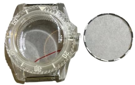 NLNKDTDPAK 40 mm transparent SUB klockfodral i plast Passar for NH35 NH36 rörelsereparationsdel