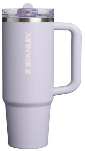 STANLEY Quencher ProTour Flip Straw Tumbler with Leakproof Lid 30 oz | Built-In Straw & Handle | Cupholder Compatible for Travel | Insulated Stainless Steel Cup | BPA-Free | Purple Dust