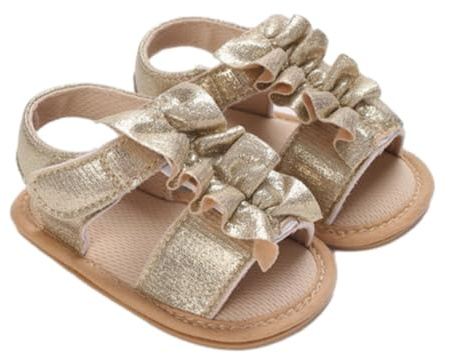 Sandalias para bebé y niña, brillantes, planas, zapatos para niños, suela suave, cómodas, sandalias de playa, fondo plano, zapatos de bebé, zapatos para aprender a caminar, vacaciones, uso diario
