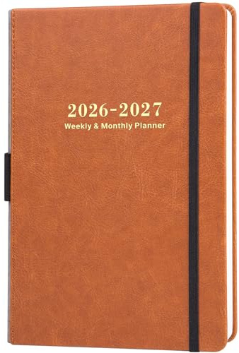 2026-2027 Planner - Planner 2026-2027 Weekly and Monthly with Stickers, JUL. 2026 - JUN. 2027, 5.75 X 8.25, Academic Calendar Planning with Premium Paper, Pen Holder, Inner Pocket and 44 Notes Pages