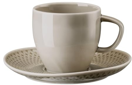Rosenthal Junto Pearl Grey Kaffeetasse mit Untertasse