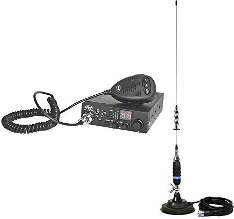 PNI Paket CB Escort Funkgerät HP 8000L ASQ + CB S75 Antenne mit Magnet