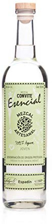 Convite Esencial Joven Mezcal 70cl, 40% ABV - Premium Mexican Mezcal, Artisanal Mescal - Oaxaca-Origin Tequila for neat cocktails, 100% Agave Tequila