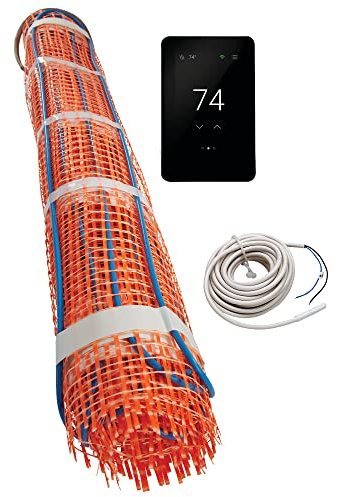SunTouch TapeMat Electric Under Floor Heating Kit with ConnectPlus Smart Thermostat, 2.0' x 7.5' (15 Sq. Ft.), 120V (12000725-KIT-CPWiFi)