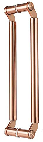 Dawafit Sliding Barn Kitchen Entry Door Handle, 60/80/120Cm Brushed Stainless Steel Gate Pull Handles, for Glass Shower Office Hotel Front Door, Two-Side Mounted/Gold/120Cm/47.2In