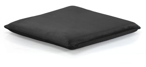 Augld Square Chair Seat Cushion Memory Foam Chair Cushion for Kitchen, Dining,Office or Car 18x18 in Black
