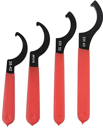 Niejgay Llave Coilover, Llaves de Gancho Juego de Herramientas Juego de Llaves de Choque Llave Inglesa en Forma de C Llave Inglesa Ajustable Herramienta de Ajuste