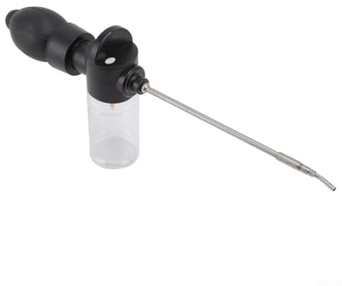 Besttoolifes Spolverino per lampadina da 150 ml con 3 ugelli in acciaio inox, strumento di rimozione termite, contenitore in silicone per agricoltura, silvicoltura, gestione del giardino domestico