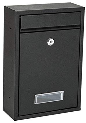 WOTZOV Buzón Vertical con Cerradura (Montaje en Pared Vertical o Independiente) y Resistente a la Intemperie,D
