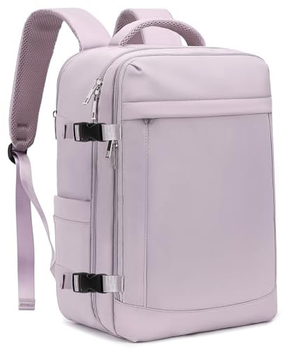 Yankony Sac a Dos Voyage Cabine Avion 45x36x20 pour Easyjet Bagages Cabine 40x20x25 avec Pochette Antivol Sac de Voyage Femme Résistant à l'eau Valise Bag Main 30 L Sac à Dos pour Ordinateur Portable