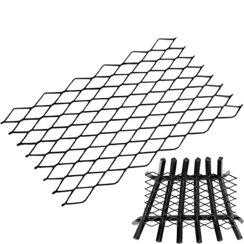 Wood Stove Grate | Cast Iron Stove Grate | Ergonomic Stove Grate | Heavy Duty Log Grate with Mesh Screen | Heat Resistant Sturdy Log Holder Fire Grates for Family Gatherings