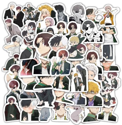 Wind Breakers Stickers, 60 Pcs Anime Universe Robots Figure Vinyl Waterproof DIY Sticker Decals for Party, Water Bottle Scrapbook Laptop Skateboard Computer