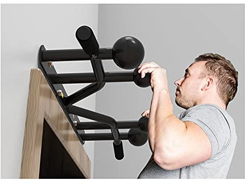 PUFAHAU Reckstange für Krafttraining, Klimmzugstange für Fitness im Innen- und Außenbereich, stabile Tragkraft von 300 kg, für die Wandmontage im Heim-Fitnessstudio