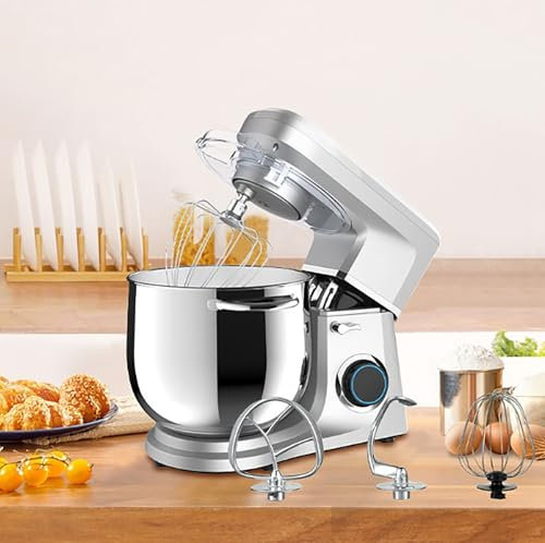 McbeAn Robot Pâtissier Électrique 11 L avec Bol, Crochet Pétrisseur, Moteur en Cuivre De 1700 W, 6 Vitesses Réglables, pour La Maison, Le Restaurant Et Le Snack.
