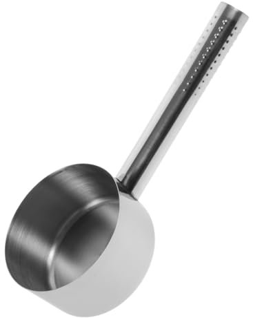 GLEAVI Louche de Bain en Acier Inoxydable, Grosse Capacité, Fond Plat, Facile à Nettoyer, pour Salle de Bain et Usage Domestique