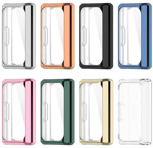 KUTEWEU Silikonfodral för Huawei Band 11 Pro-klockfodral, tunt heltäckande mjukt TPU-ersättningsfodral för Huawei Band 11 Pro Smartwatch Tillbehör (8 st)