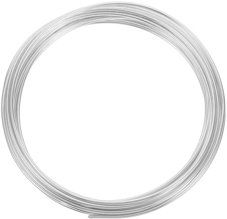HAKIDZEL Alambre de Aluminio para Bonsáis 2 Mm Diámetro 5 Metros, Alambre Flexible para Forma y Fijación de Plantas de Interior y Exterior, Herramienta Multiusos para Jardinería y Bonsái