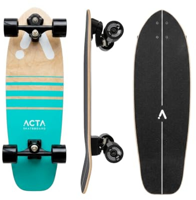ACTA Surfskate 31 | Surf-Skate 7 Plis - Trucks Curve | Idéal pour Pumptrack, Cruising et Carver - pour débutants & intermédiaires