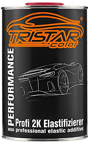 TRISTARcolor Élastifiant plastifiant additif élastique pour apprêt 2K Peinture Auto et Vernis Clair 1 Litre