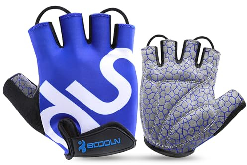 KONVINIT Fahrradhandschuhe Herren Damen Sommer - Radhandschuhe Halbfinger Fahrrad Handschuhe Freizeit für Mountainbike,Rennrad,Downhill,Pendler,Radler,Kajak,Roller,Segel,Ruder