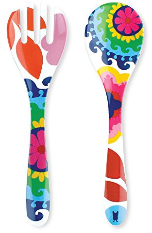 French Bull Salad Server 2 Piece Set - Melamine Dinnerware - 13 - Outdoor, Party, Utensils - Sus