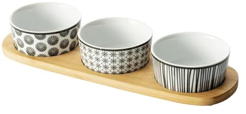 Paris Prix Secret de Gourmet - Set Apéritif 4 Pièces Bohémia 29cm Naturel