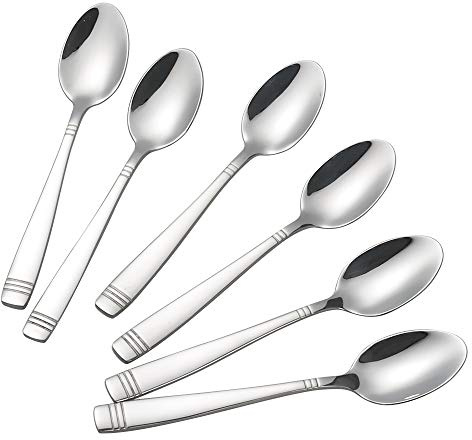 Dynko Stainless Steel Coffee Spoons Set of 12, Small Espresso Spoons