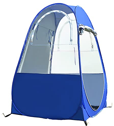 Flytise Tragbares Outdoor-Angelzelt UV-Schutzzelt Pop-up Einzelzelt Automatisches Sofortzelt Regenschattenzelt Fenster und Türen auf beiden Seiten für Outdoor-Camping Wanderstrand mit Tragetasche