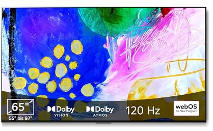 LG OLED65G29LA TV 165 cm (65 Zoll) OLED evo Fernseher (Cinema HDR, 120 Hz, Wandhalterung) [Modelljahr 2022]