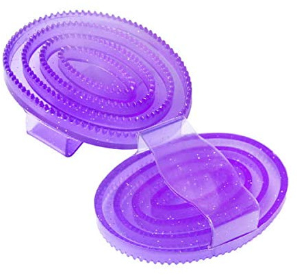 START Gell glitter soft comb, zum Kämmen von Fell und Haar des Pferdes (Violett)