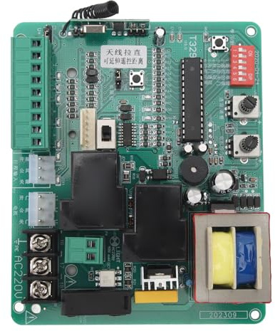 Tablero de Control de Abridor de Puerta Corredera, Rendimiento Avanzado, Perilla de Ajuste de Resistencia del Motor, Fuerte Sensibilidad, Ajuste de Fuerza del Motor, Fácil (220V)