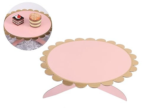 Alipis Showregal Kuchenstand Cupcake-ständer Ausstellungsregale Kuchenständer Kuchenpapierständer Rosa Dessertständer Nachtisch Catchring