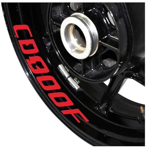 Rueda Moto Pegatinas Multicolores Llanta Motocicleta Cinta Adhesiva Reflectante para CB900F para cb 900f para cb900f Calcomanía Calcomanía(Reflective Red)