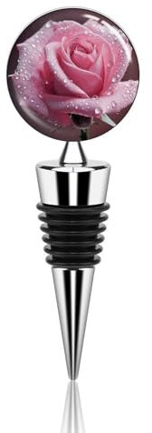 Water Drop Rose Bottle Stopper Beverage Bottle Sealer Reusable Wine Stopper Personalised Champagne Stopper Unique Wine Bottle Corks Keep Fresh Suitable for Standard