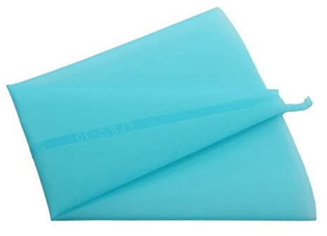 GRIRIW Pochetta in Silicone Riutilizzabile Per Decorazione Torte e Biscotti Poche Alimentare Senza Odori Con Superficie Interna Liscia e Esterna Antiscivolo Per Pasticceria e Cioccolateri