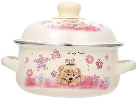 Cabilock Pentola Smaltata Pentola con Design Vintage per Stufati e Preparazioni per La Tua Cucina